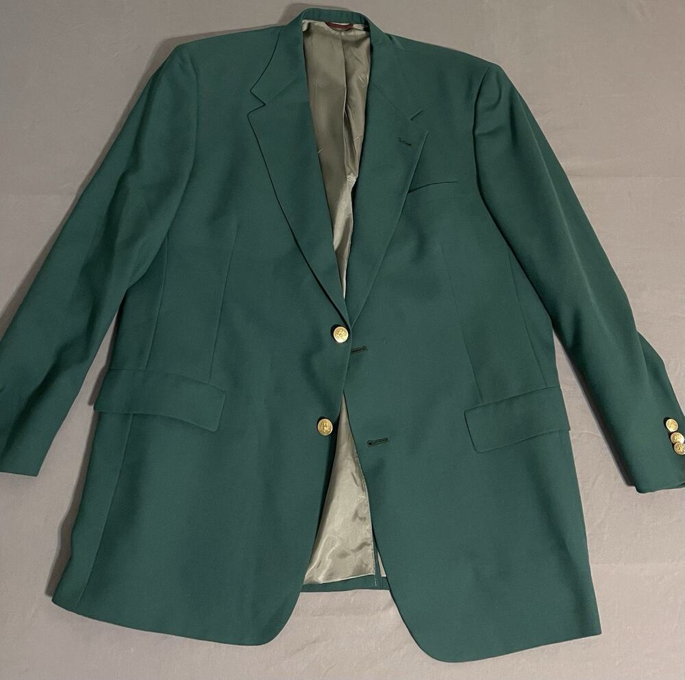 Jack Nicklaus Tournament Series Green Blazer 48R Union Made USA Dillard’s